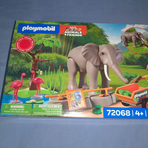 Playmobil 72068 Animal and Friends Φροντιστής ζωολογικού πάρκου με ελέφαντα και φλαμίνγκο καινούργιο