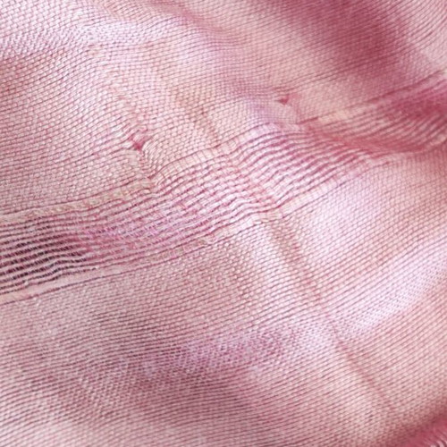 Summer scarf from Florence pink ombre used, 170x60 cm