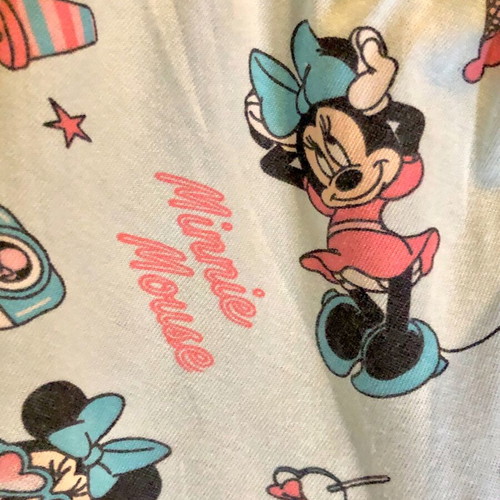 Minnie shorts and T-shirt set, 12-18 months, turquoise cotton