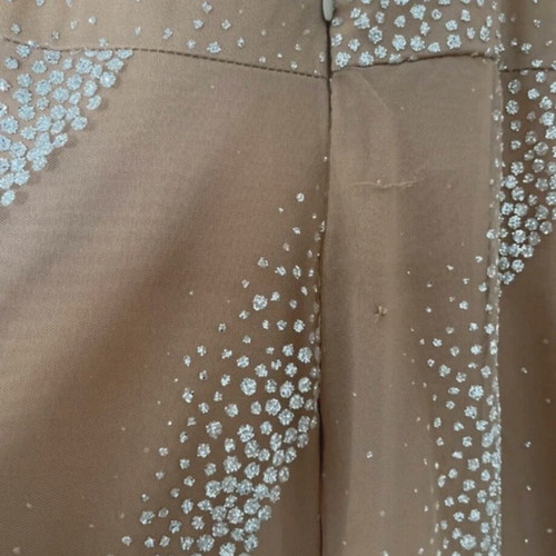 Handmade evening dress by Eirini Makkou, beige, size S/M