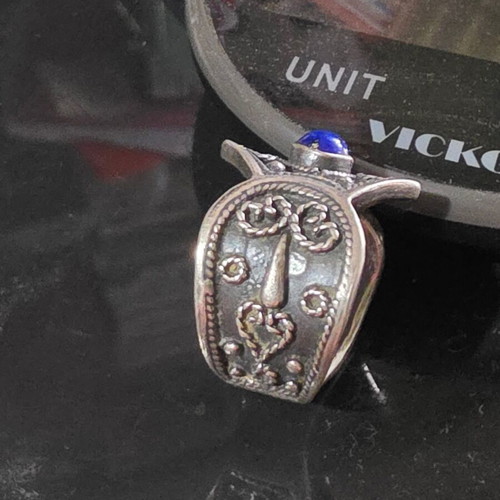 Vintage women's silver ring used, 925 sterling, 10g
