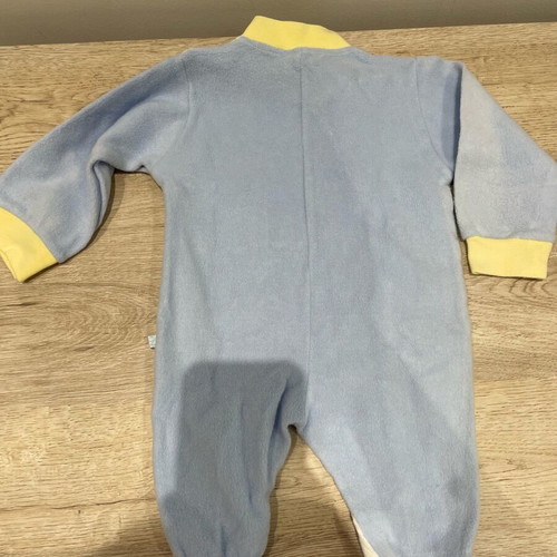0-3 months Velour romper for baby boy