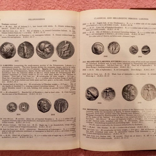 Greek coins and their values set of 2 very rare books used