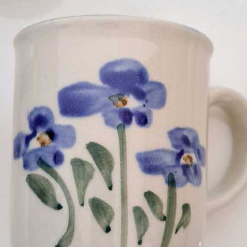 Set of 4 ceramic cups hand made new
