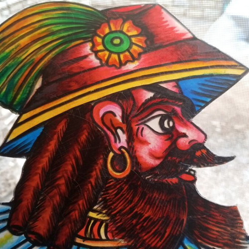 Karagiozis pirate figure, 80-85 cm, plastic