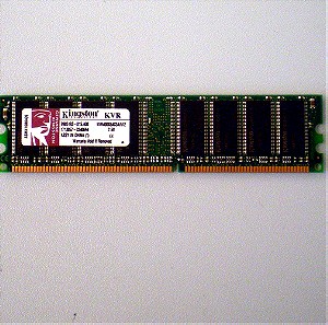Μνήμη RAM "Kingston Kvr400x64c3a 512MB PC3200 400MHz"
