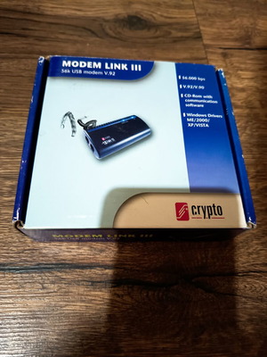 Crypto Link 56k USB Modem new