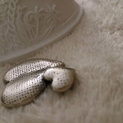 Handmade large silver 925 heart brooch/pendant new