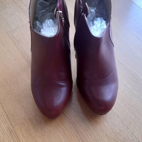 Maria Mare Bordeaux ankle boots used, size 39