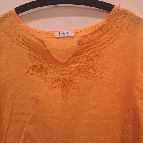 Kaftan like new, ochre color, size L