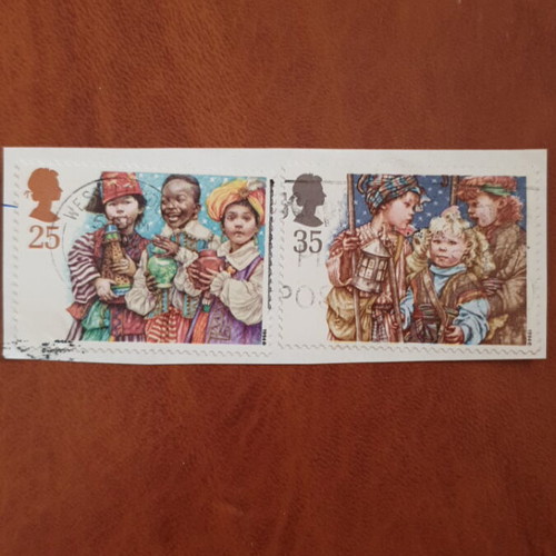 1994 GB Xmas 25&35p stamps used