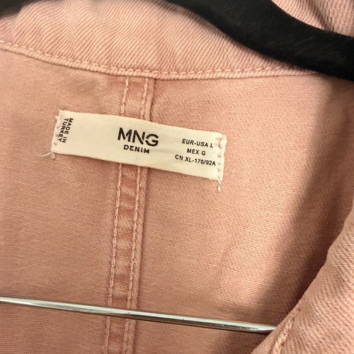 Mango ροζ τζην ολόσωμη φόρμα καινούργια, μέγεθος L