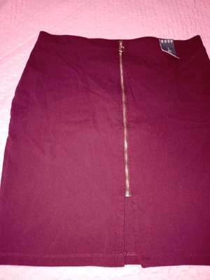 Primark skirt burgundy elastic A-line new, size 4XL