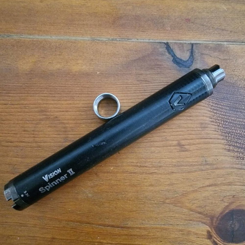 Vape pen Vision Spinner 2 used with adjustable wattage