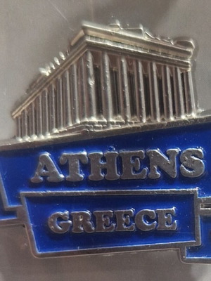 Athens Greece pin brooch