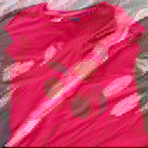 Κοντομάνικο μπλουζάκι ροζ καινούργιο για 4-5 ετών