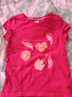 Κοντομάνικο μπλουζάκι ροζ καινούργιο για 4-5 ετών