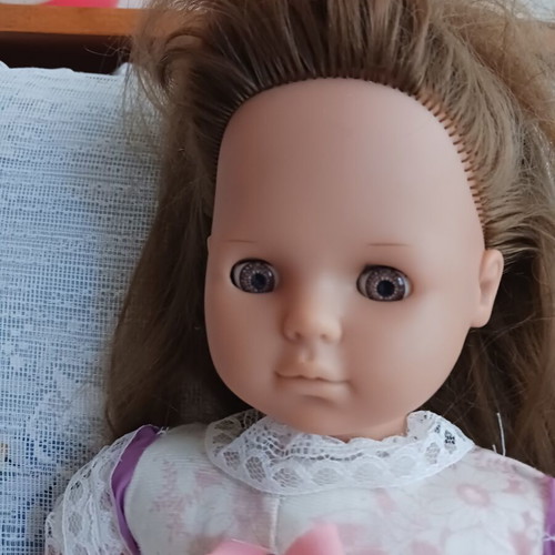 Vintage doll with unique handmade clothes like new