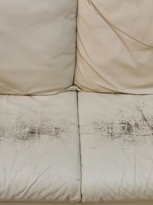 Sofa two-seater leather used
