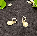  Σκουλαρίκια με μαργαριτάρι