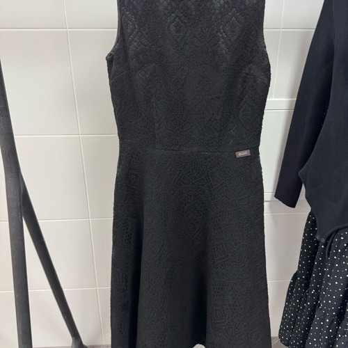 Fornarina jacquard black midi dress like new, XS size