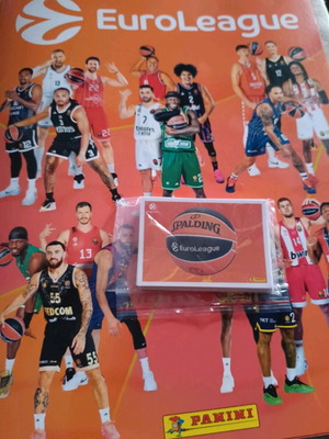 Panini Euroleague Season 2026 stickers used, pack of 24