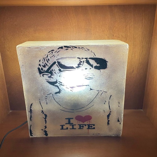 Φωτιστικό lightbox σαν καινούργιο για τοίχο ή ράφι
