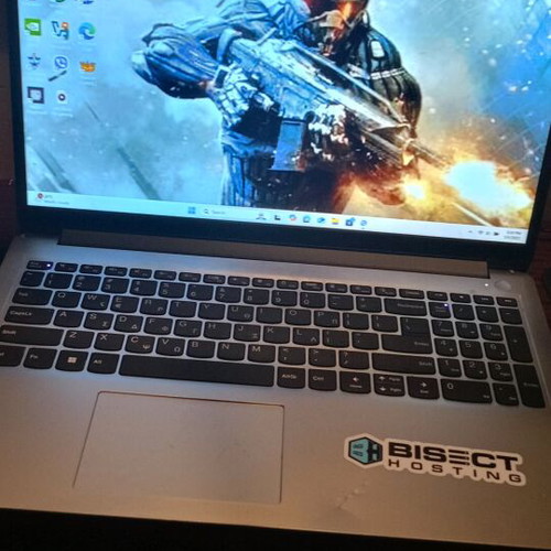 Lenovo laptop used with Ryzen 5, 8GB RAM, 512GB SSD, AMD graphics