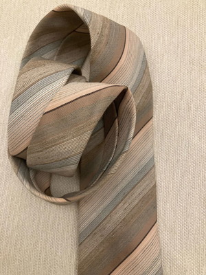 Tie like new, beige and brown