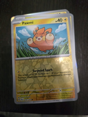 Pawmi Pokemon card new