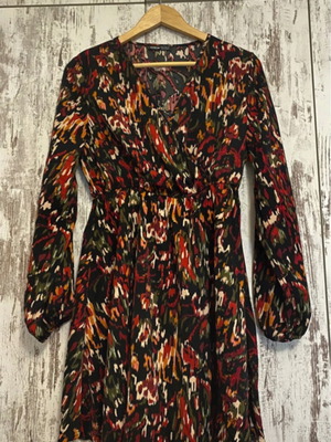 Shein Mini Dress with Multicolor Abstract Print Like New