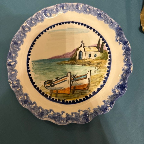 Decorative wall plate new, 20 cm, signed
