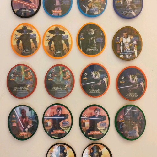 Star Wars vintage collectible tags set of 18 used