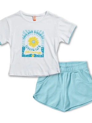 Living Life set shorts and t-shirt for 16 years old, new Reflex