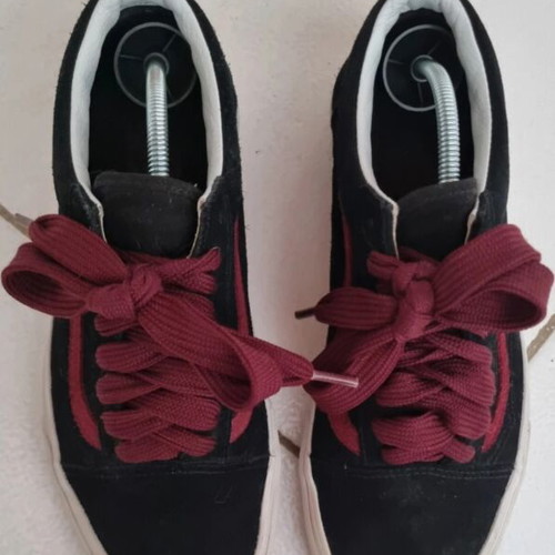Vans sneakers size 41, black and red