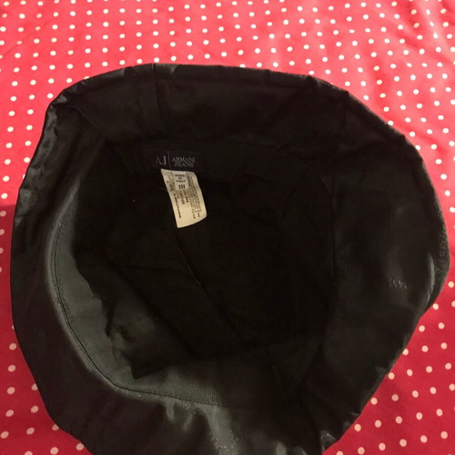 Armani Jeans black hat like new, waterproof, polyester