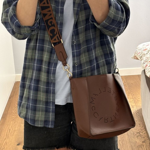 Stella McCartney crossbody bag vegan leather, like new, brown