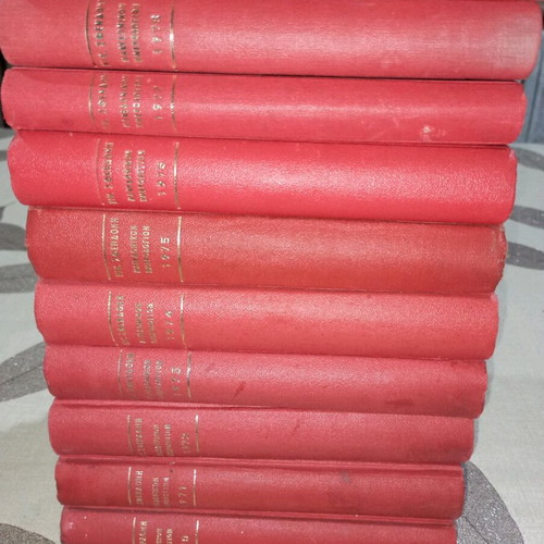 Makedonikon Hmerologion used, set of 10 volumes 1970-1979