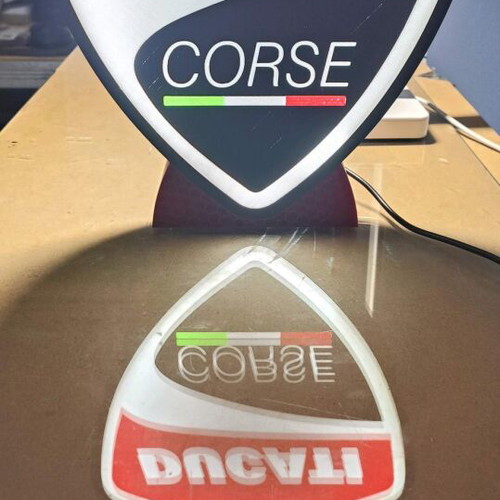 Light Box Ducati Corse new 22x24cm decorative lamp