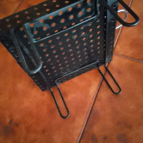 Metal chestnut roaster with legs and handle new