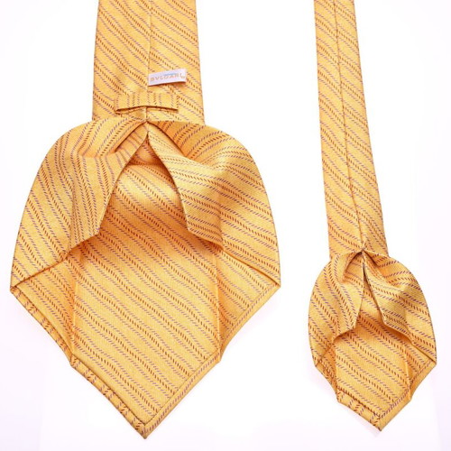 Bvlgari tie like new, yellow silk
