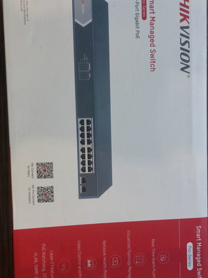 Hikvision DS-3E1518P-SI Smart Managed PoE+ Switch 18-Port new