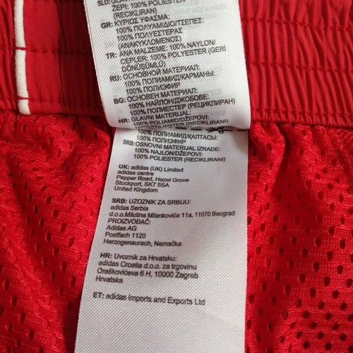 Adidas women's retro sports shorts size S like new, red