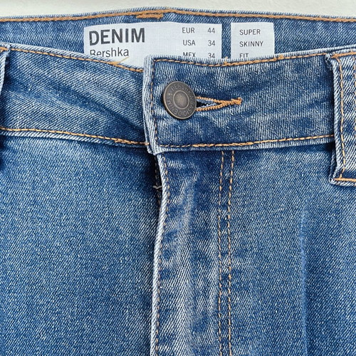 Bershka Skinny Jean Pant like new, blue, size EUR 44