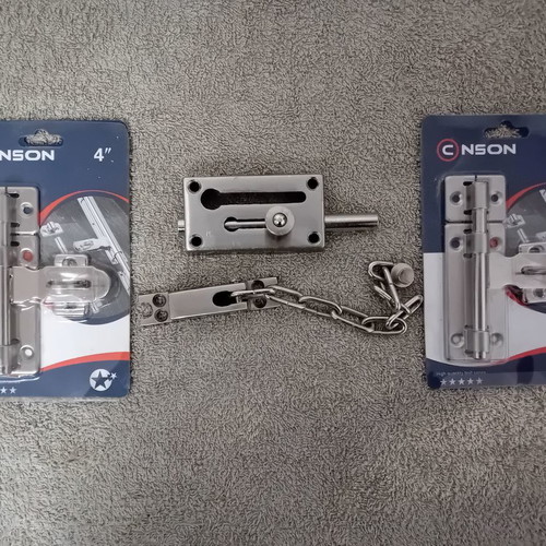 Security bolts new, pack of 3 for doors