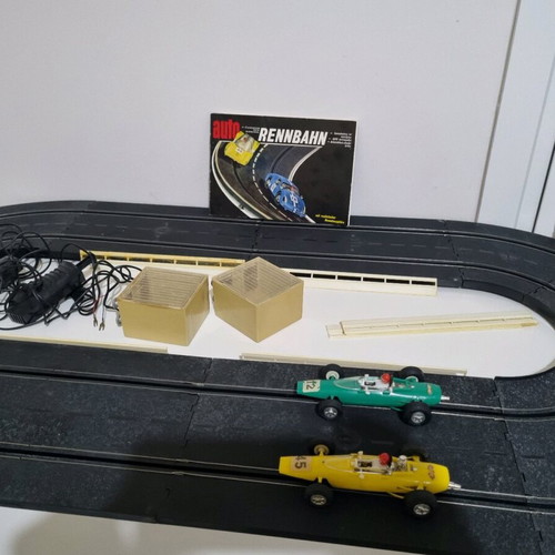 Autorennbahn car track used, rare German toy from 1980s