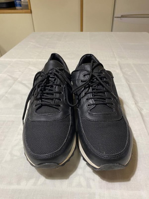 A.S. 98 men's leather sneakers like new, black