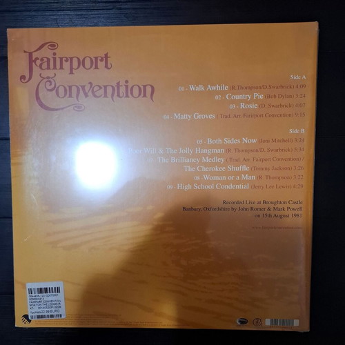 Fairport Convention Moat On The Ledge LP used, folk