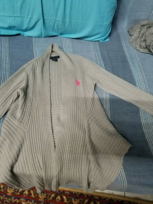 Polo Club cardigan for girl 5-6 years like new, gray