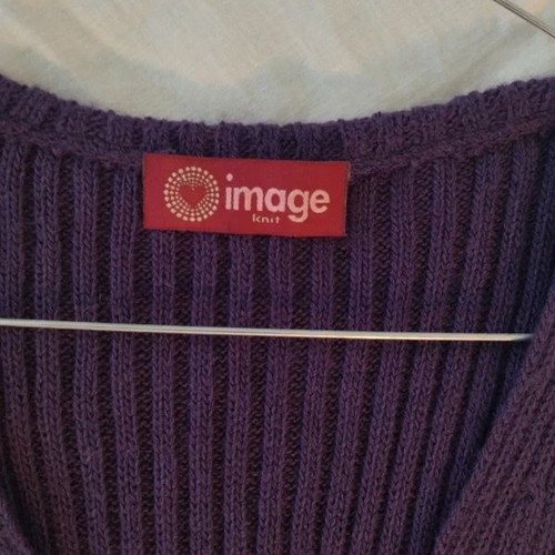 Purple sleeveless knit mini dress like new, size S/M